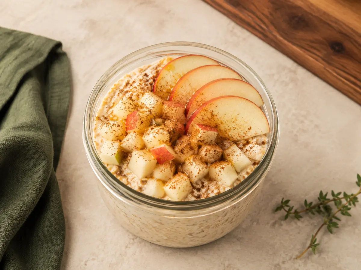 Overnight oats pomme & cannelle